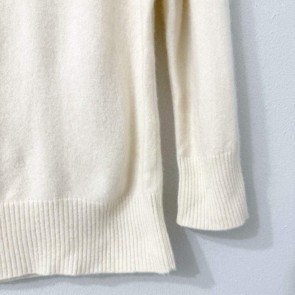 Valerie Steven’s Cashmere 2 Ply Cream Sweater Size XL - Picture 10 of 13